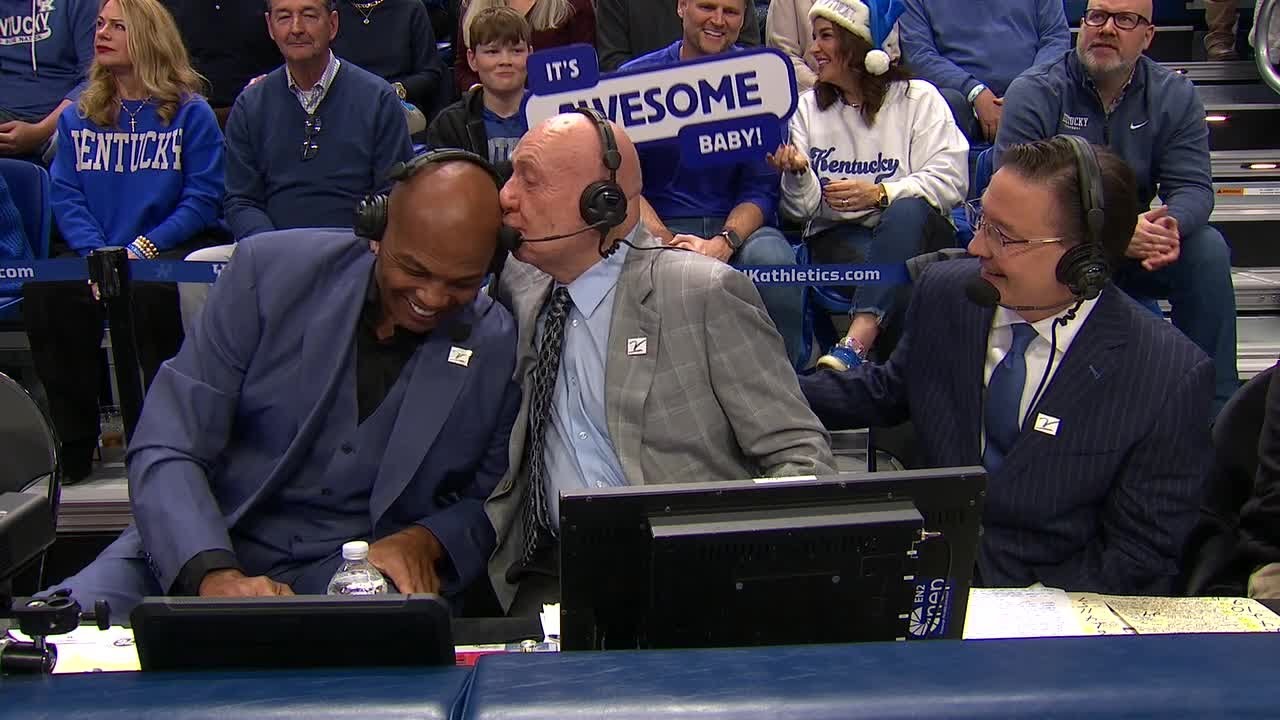 'I love you man' 🥹 - Charles Barkley reacts to calling his first game with Dick Vitale | ESPN CBB