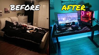 Transforming My Roommates Dirty Room Into His Dream Room!