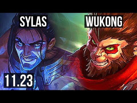 SYLAS vs WUKONG (TOP) | 8 solo kills, 10/2/4, Legendary | EUW Master | 11.23