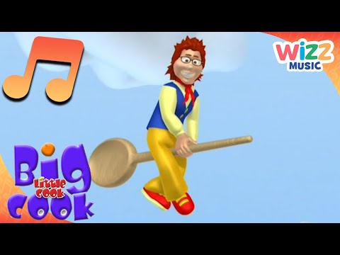 Thumbnail of the video: Opening and Intro Theme Song | Big Cook Little Cook | Songs for Kids | Wizz Music
