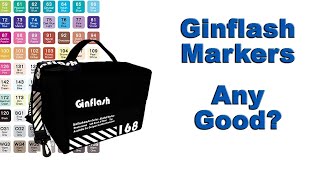Ginflash Brush & Fine Alcohol Markers Review || Compared with Ohuhu & Others