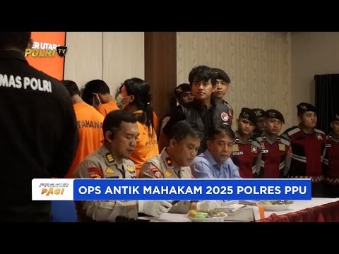 POLRES PPU AMANKAN 18 TERSANGKA NARKOBA DENGAN 135,89 GRAM SABU DI OPS ANTIK MAHAKAM 2025