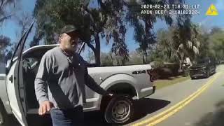 Raw police body cam from Ahmaud Arbery shooting. Greg McMichael speaks to Glenn County PD video