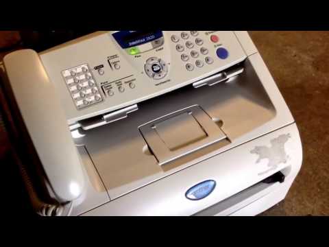 How to do a printing test on a Brother Intellifax 2820