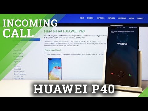 HUAWEI P40 INCOMING CALL / DIALER SCREEN