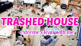 *TRASHED HOUSE* EXTREMELY MOTIVATING CLEAN WITH ME 2021! CLEANING MOTIVATION! CLEANING ROUTINE! SAHM