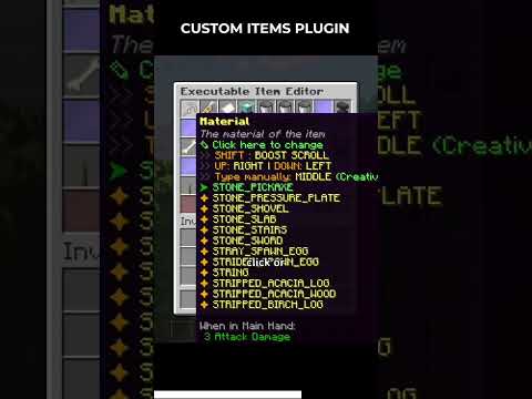 Custom Items Plugin