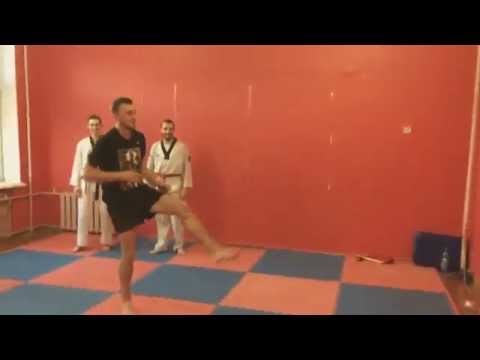Taekwondo Tigersteam Запорожье. Паша, стена, сальто:)