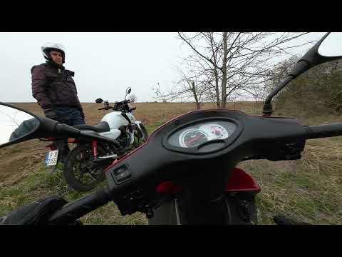 разходка с keeway kee 110 и honda cb125f