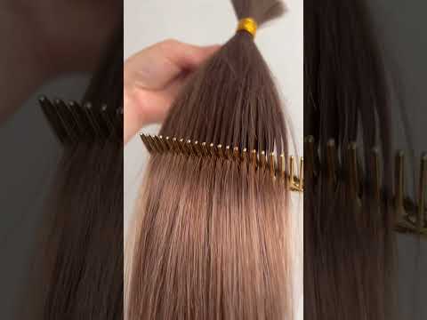 Волосы для наращивания в срезе 60 см, 50 грамм, орех №08 video