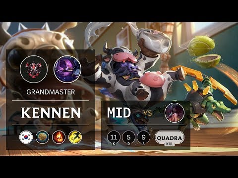 Kennen Mid vs Akali - KR Grandmaster Patch 9.14