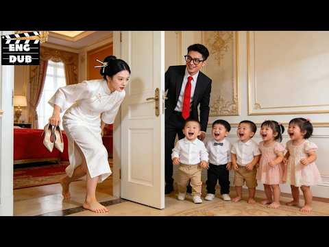 【FULL📽】She Tried to Sneak Away… But the CEO Had Already Found the Quintuplets!#minidrama