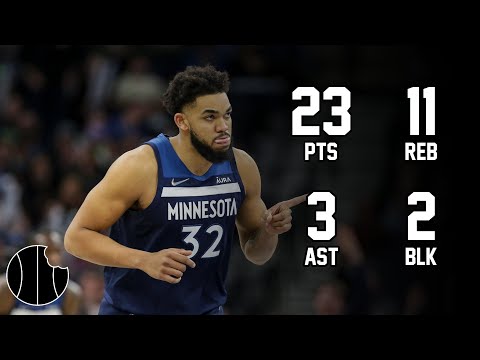 Karl-Anthony Towns Highlights | Timberwolves vs. 76ers | 22nd Nov 2023