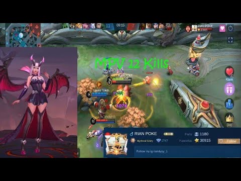 MVP 12 Kills Alice RIAN POKE  -  Top Global Mobile Legends