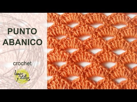 Tutorial punto abanico a crochet o ganchillo