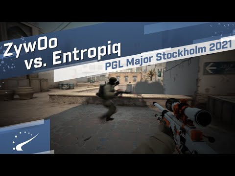 ZywOo gets an AWP ace against Entropiq - PGL Major Stockholm 2021