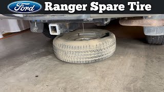 How To Remove A 1998 - 2011 Ford Ranger Spare Tire - Jack Removal Location - Change Flat Tire