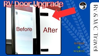 RV Door Upgrade - Install Compression Latch RV Doors - Improve the look and function! #rv #rvliving