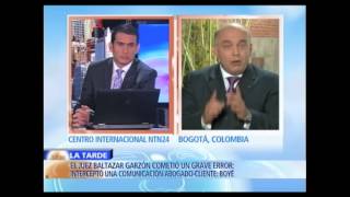 Abogado de Piedad Zuccardi en La Tarde de NTN24