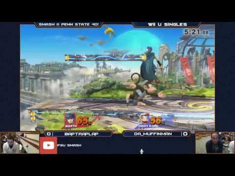 S@PS 40 Wii U Singles - BapTrapLap (Marth/Link) VS Da_Muffinman (Diddy Kong) - Losers Quarters