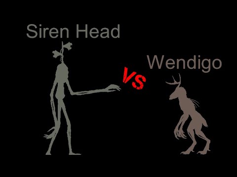 Siren Head (Trevor Henderson) vs Wendigo (Urban Legend) (Random Characters Tournament Part 11)