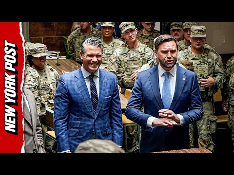 Watch Full: JD Vance and Pete Hegseth heckled during DC National Guard visit in Union Station