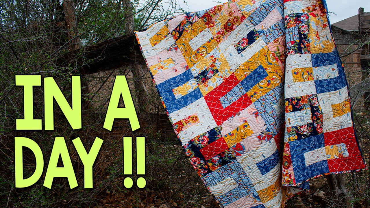 Shockingly Simple with Very Minimal Waste and Maximum Size! Painter's Brick Alley | Free Pattern