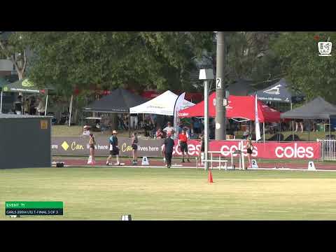 Girls U12 200m Timed Final 3: 2023-24 State Track and Field Championships