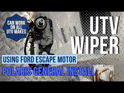 UTV Wiper Install using a Ford Escape Wiper - Polaris General wiper install  - SXS wiper install