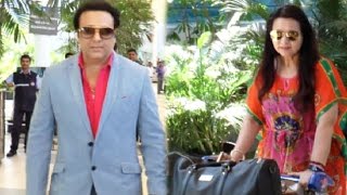 Dapper Govinda Spotted At Mumbai Airport