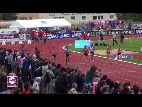 Châteauroux 2016 : Finale 100 m Juniors F (Estelle Raffai en 11''56)