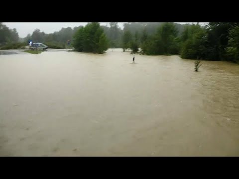 Heftige Unwetter in Bayern, Slowenien und Kroatien
