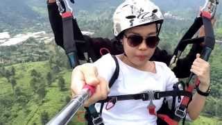 preview picture of video 'Paragliding (Take Off) at Puncak Paralayang, Bogor Cisarua, West Java, Indonesia - 27 May 2014'