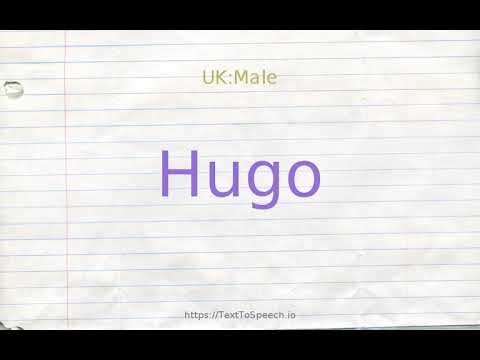 How to pronounce hugo