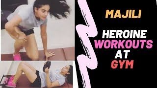 Majili  Heroine Divyansha Kaushik Hot GYM workout 