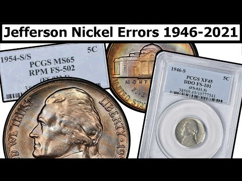 1946-2021 Jefferson Nickel Errors & Varieties Complete Guide - Values & Clear Explanation