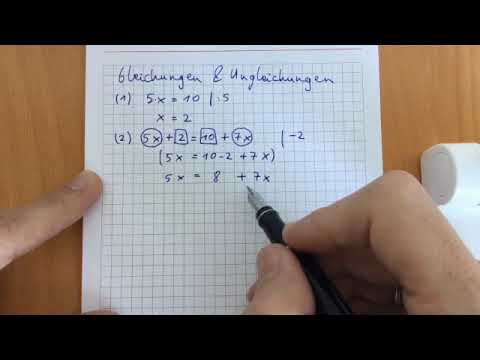 Lösen von Gleichungen und Ungleichungen