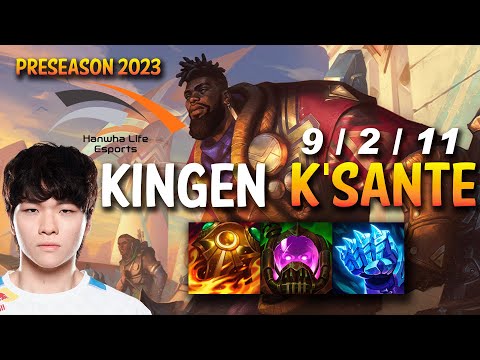 HLE Kingen K'SANTE vs GANGPLANK Top - KR Ranked