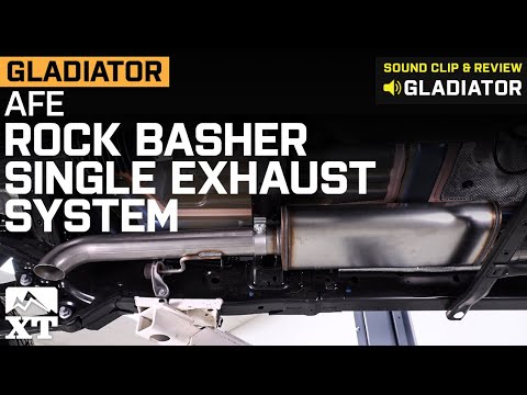 Jeep Gladiator JT 3.6L V6 AFE Rock Basher Single Exhaust System Sound Clip & Review