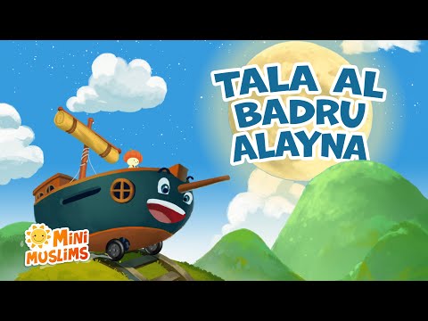 Tala Al Badru Alayna 🌕 Islamic Songs for Kids 💚 MiniMuslims
