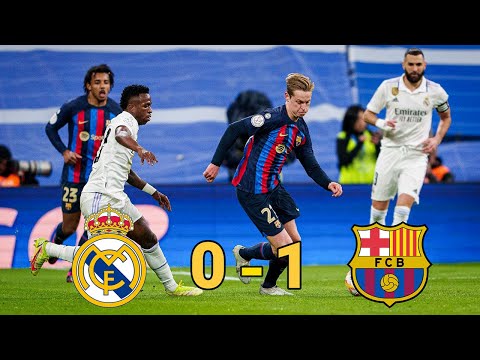 Real Madrid vs FC Barcelona (0-1) 2022/23 (CDR) Semi Final FULL Match 1080i