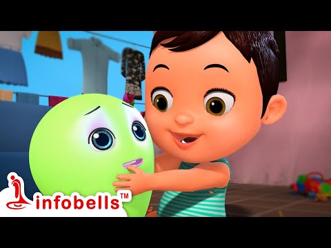 Cinna Papa Mariyu Pedda Balloon | Telugu Rhymes for Children | Infobells