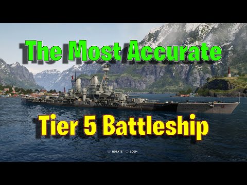 The Most Accurate Tier 5 Battleship in World of Warships Legends!