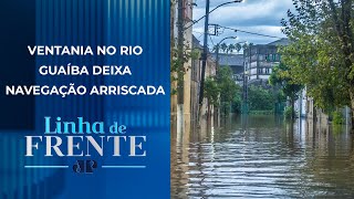 Ondas de até 1,5m atrapalham resgate de moradores no Rio Grande do Sul