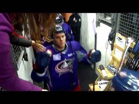 Columbus Blue Jackets vs. Toronto Maple Leafs Hockey Fights Cancer 10/25/2013