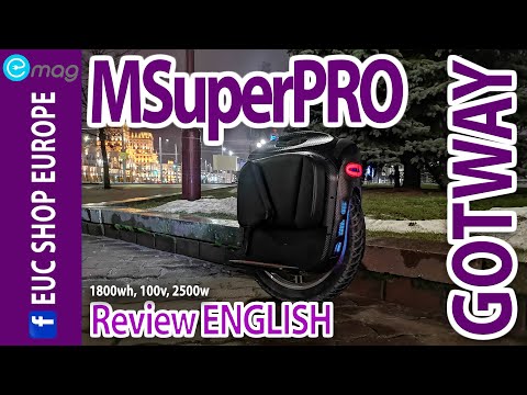 2020 GOTWAY MSuper PRO, 100v, 1800wh - Hard review extreme test, crash test. all in.
