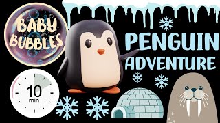 Baby Sensory Video PENGUIN ADVENTURE High Contrast Baby Video. #babysensory gameplay video by Rachel.Marquis, 10:12 duration