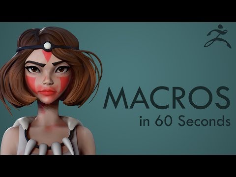 How to CREATE MACROS in ZBRUSH - 60 Second Tutorial