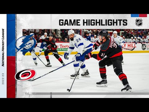 Lightning @ Hurricanes 3/5 | NHL Highlights 2023