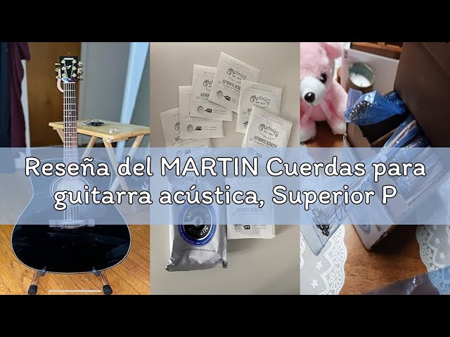 Vídeo relacionado con MARTIN Pack de 3 cuerdas para guitarra acústica, Superior Performance Custom Light 11-52, bronce 80/20 (MA175PK3)